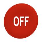  capsule BP flush 'OFF' rouge 