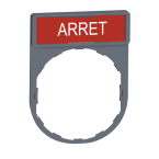  Porte-�tiquette plat 30x40 gri 