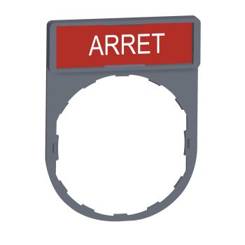  Porte-tiquette plat 30x40 gri 