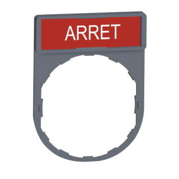  Porte-�tiquette plat 30x40 gri 