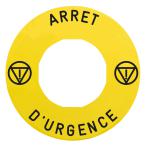  ETIQUETTE JAUNE ARRET D U 