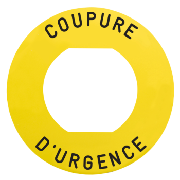  ETIQUETTE COUPURE URGENCE 