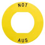  Etiquette NOT AUS ZBZ1605 