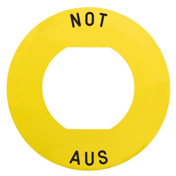  Etiquette NOT AUS ZBZ1605 