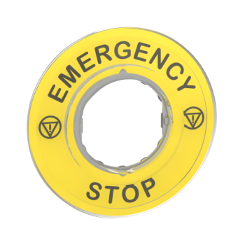  ETIQUETTE EMERGENCY STOP 