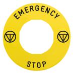  ETIQUETTE JAUNE EMERGENCY 