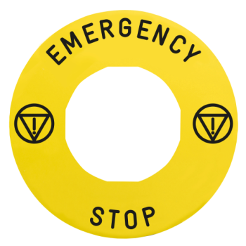  ETIQUETTE JAUNE EMERGENCY 