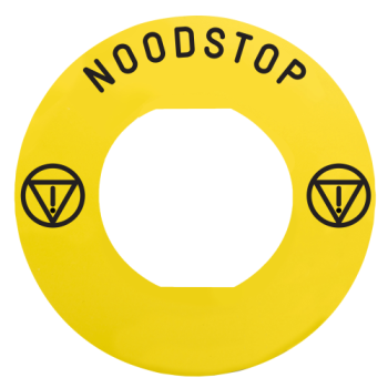  ETIQUETTE NOODSTOP ZBZ160 