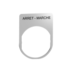  Etiquette 30x40 m�tal marqu�e 