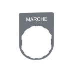  Porte-�tiquette plat 40x50 gri 