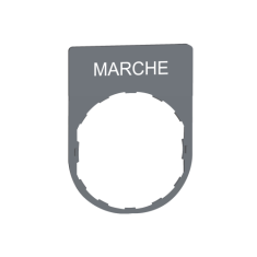  Porte-�tiquette plat 40x50 gri 