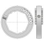  Bague d'adaptation verrous - o 