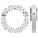  Bague d'adaptation verrous - o 
