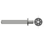  Axe 13 tourillon d14 pour phoe 
