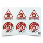  Lot de 6 autocollants alarme 