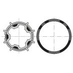  Roue+couronne d50 deprat 53 x1 