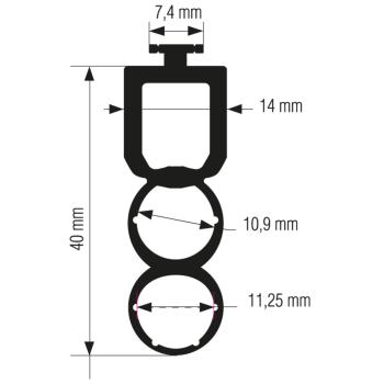  Caoutchouc optique 3 ch (50m) 