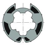  Roue �50 tube rond D60 