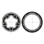  Roue+couronne d50 tube d63x1.5 