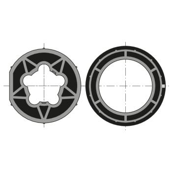  Roue+couronne d50 tube 70x2 cl 