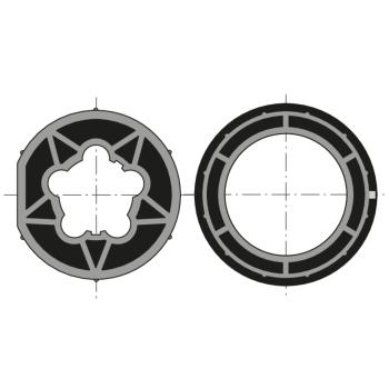  Roue+couronne d50 tube 70x1.5 