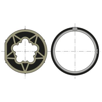  Roue+couronne d60 tube d70x1.5 