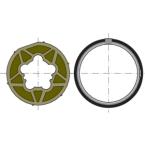  Roue+couronne d60 tube 70x2 cl 