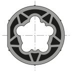  Roue d60 tube d63x1.5 clip fai 