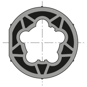  Roue d60 tube d63x1.5 clip fai 