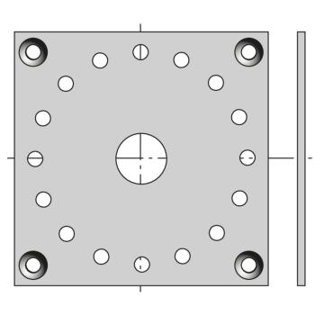  Plaque 100x100 csi/dmi 