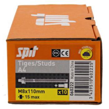  TIGE M8x110 A4 +ACC POSE HEX / 