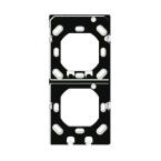  Platine verticale noire 2x ION 