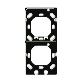  Platine verticale noire 2x ION 