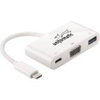  ADAPT. TYPE C->VGA+USB3+TYPEC 