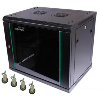  COFFRET 9U-450 AVEC ROULETTES 