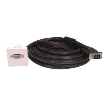  PLASTRON VGA FEM+CORD MALE 10M 