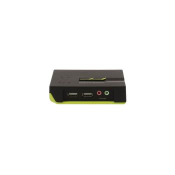  KVM 2 PORTS USB +CABLES +AUDIO 
