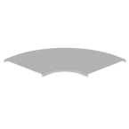  Couvercle coude plat 90 L400 