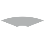  Couvercle coude plat 90 L600 
