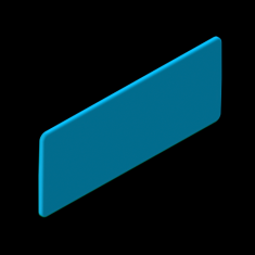  Plaque d'identification Bleu e 