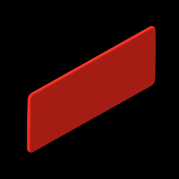  Plaque d'identification Rouge 