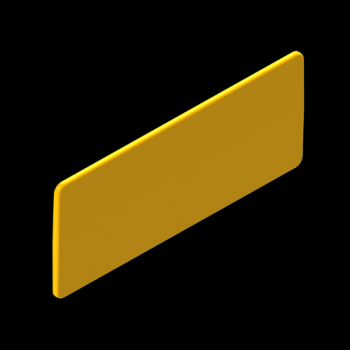  Plaque d'identification Jaune 