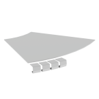  Couvercle coude plat 45 L400 