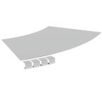  Couvercle coude plat 45 L400 