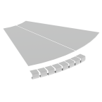  Couvercle coude plat 45 L600 