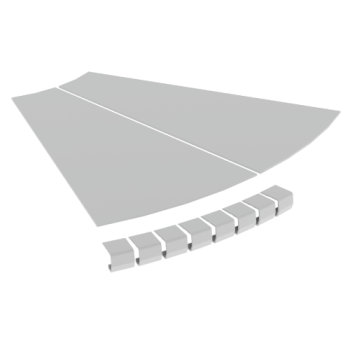  Couvercle coude plat 45 L600 