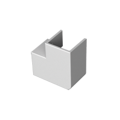  Angle plat gris 16x16 