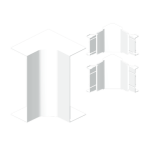  Angle int. 50x170 2 couvercles 