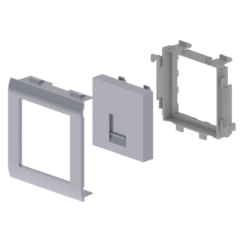  Plastron droit 1 RJ45 Couleur 
