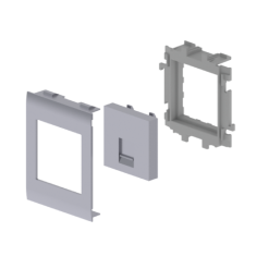  Plastron droit 1 RJ45 Couleur 
